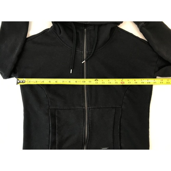 COPY - Athleta Women's Black Go to Full Zip Long Sleeve Drawstring Pockets Hood… - Picture 3 of 7
